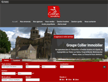 Tablet Screenshot of collier-immobilier.com